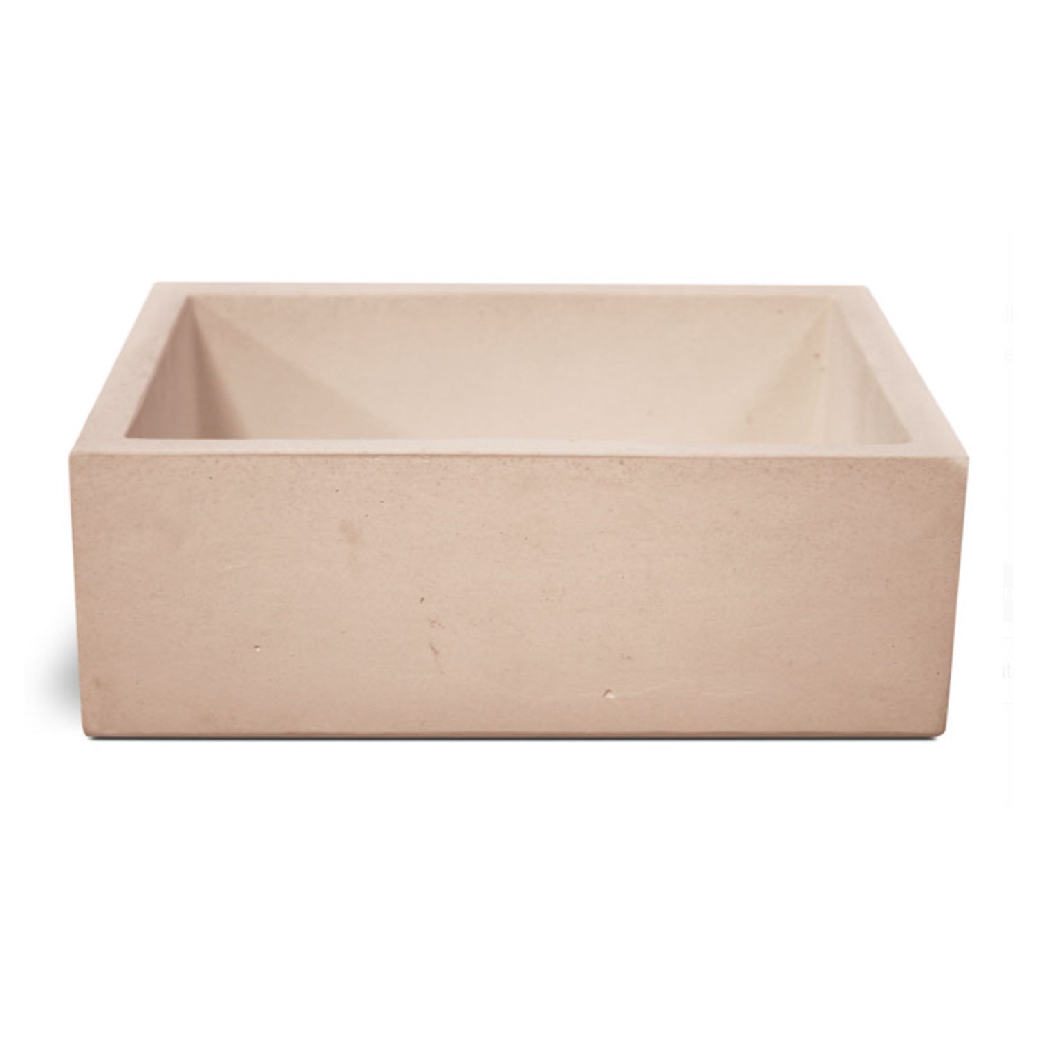 Lavello da esterno in cemento rosa cm 45x35x16h cm modello Desy