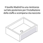 Lavello da esterno in cemento grigio cm 45x35x16h cm modello Desy