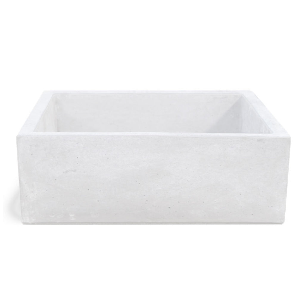 Lavello da esterno in cemento bianco cm 45x35x16h cm modello Desy