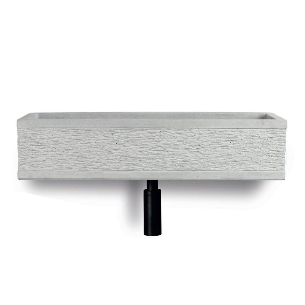 Acquaio da giardino in cemento Grigio cm 70x35x16h cm modello Best XL