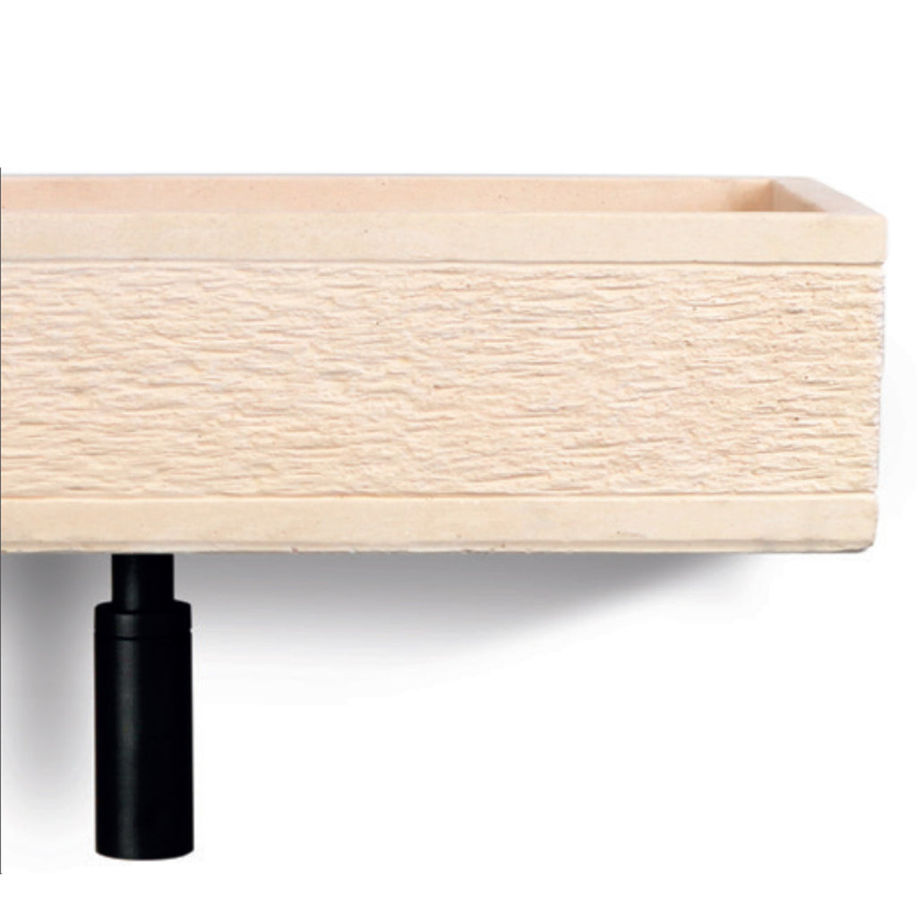 Lavabo Da Giardino In Cemento Rosa Best XL 70x35x16h