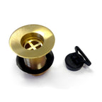 Kit Sifone di scarico e piletta in ottone dorato per lavabi da esterno