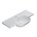 Lavabo sospeso o su struttura sospesa modello Mode Ceramica Globo cm 100