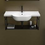 Lavabo sospeso o su struttura sospesa modello Mode Ceramica Globo cm 100