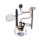 Meccanismo di scarico con pulsante attacco laterale e kit monoblocco Tremolada