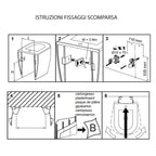 Bidet Filomuro 55x37 cm h50 collezione Flo Kerasan