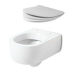 Wc sospeso 50x36 cm collezione Flo Kerasan con sedile soft close