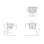 Lavatoio per rubinetteria a parete Ceramica Galassia modello MegPro11 65x46 cm
