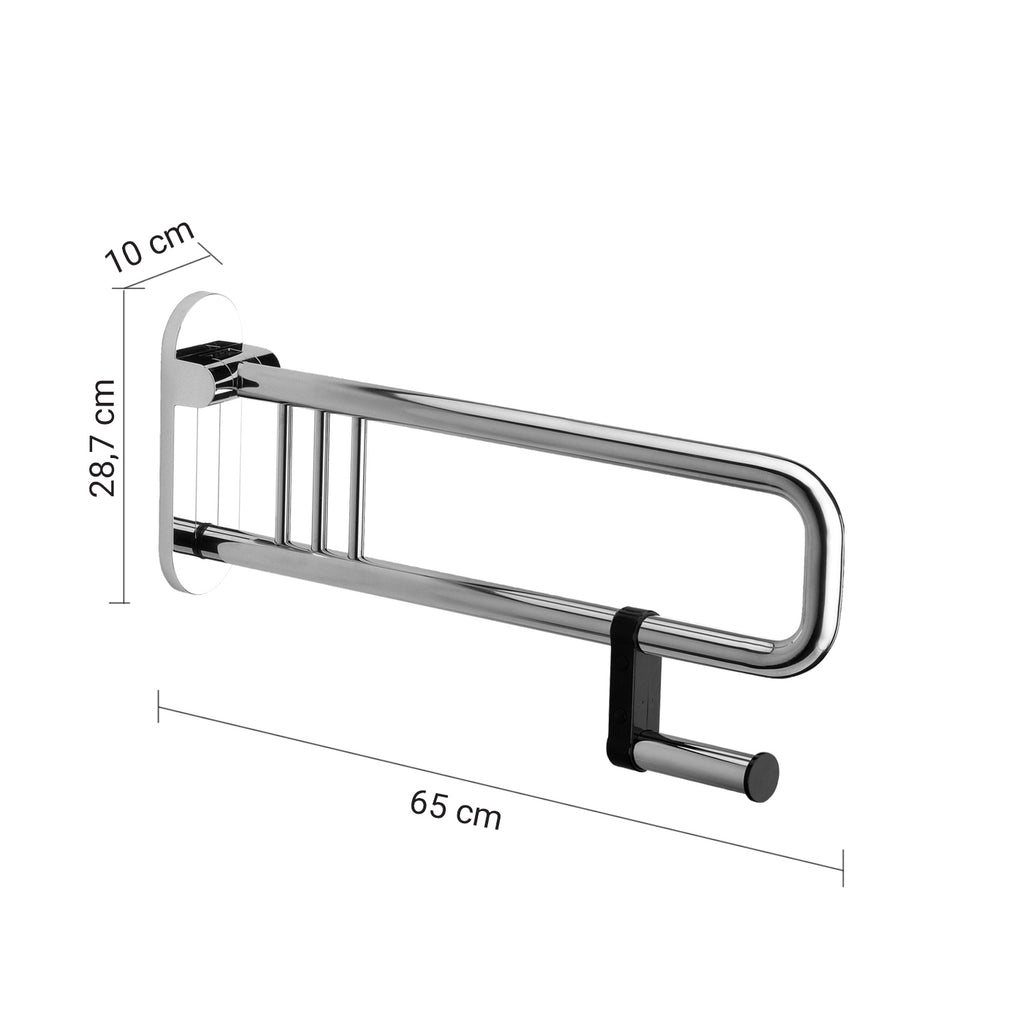 Appoggio ribaltabile con portarotolo Gedy