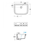 Pilozzo appoggio/sospeso bianco 60x45