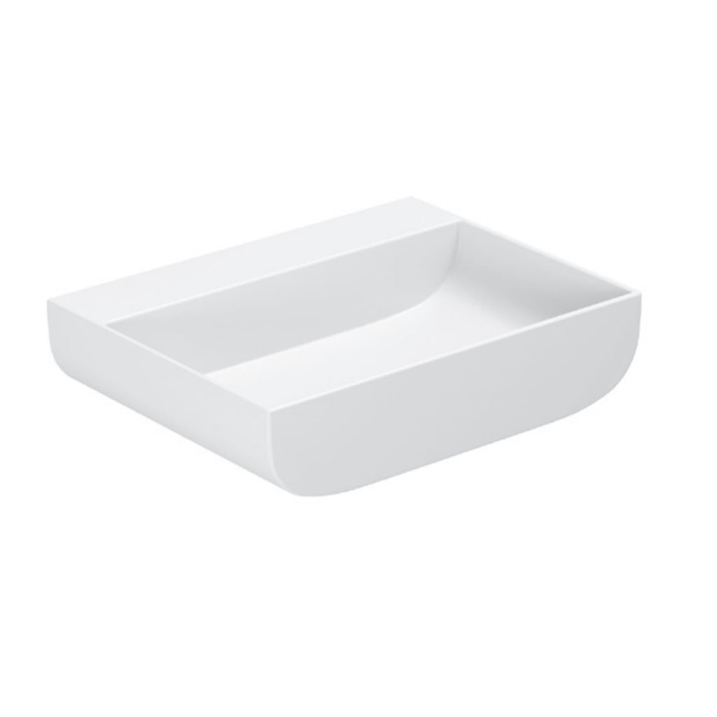 Lavabo da appoggio Azzurra linea Leuca 60x45 cm - Bianco lucido
