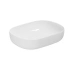 Lavabo da appoggio Azzurra Elegance Zip 60x45 cm senza foro - Bianco lucido