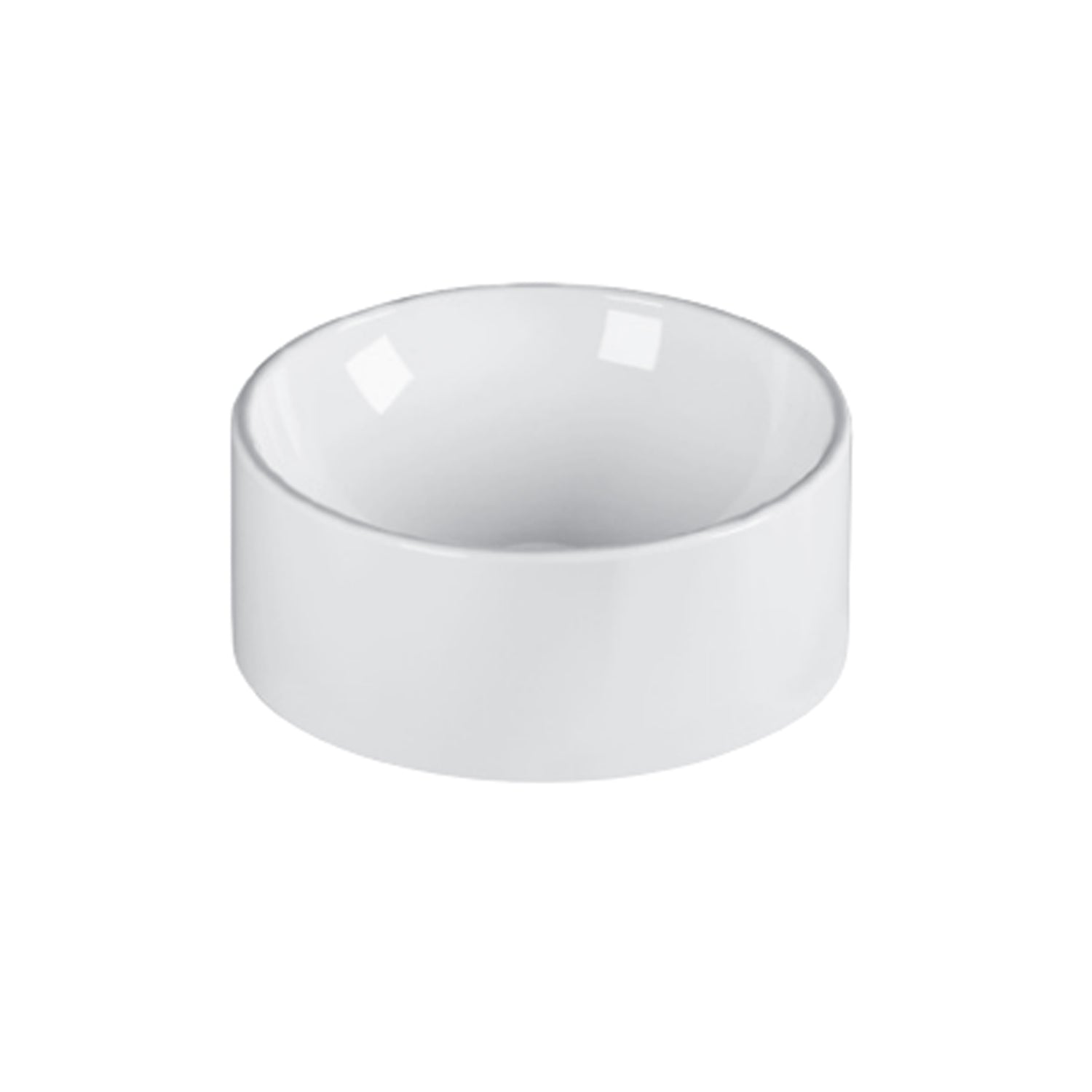 Lavabo da appoggio Ceramica Azzurra Elegance Circle Ã¸30x12H cm con bordo sottile