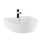 Lavabo sospeso/appoggio 50x50 cm serie Forma di Azzurra Ceramica - Bianco Lucido