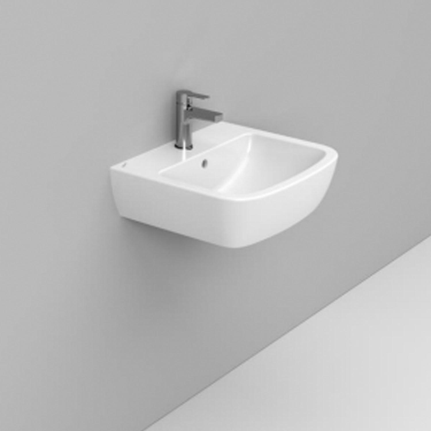 Lavabo sospeso Ceramica Dolomite modello Gemma2 50x44 cm