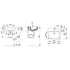 Lavabo sospeso Ceramica Dolomite modello Gemma2 50x44 cm