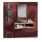 Lavandino da appoggio a vasca 'Joya Large' Ã˜ 45/58x15h cm by Cipi - in pietra di fiume