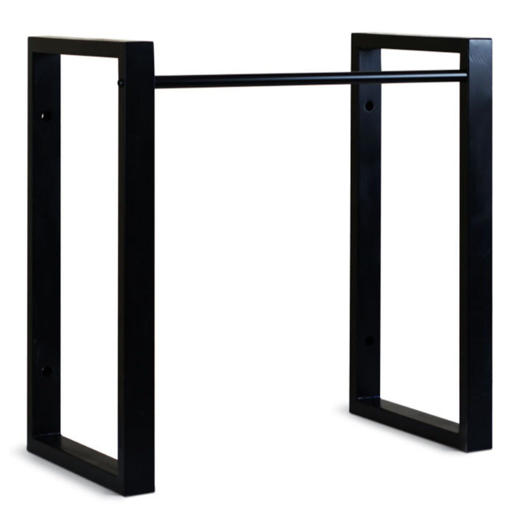 Supporto in acciaio zincato verniciato nero per lavabi da esterno cm 65x65h modello Take
