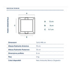 Punto acqua a terra con doppio rubinetto in alluminio verniciato nero modello London