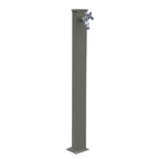 Punto acqua a terra con rubinetto in alluminio verniciato tortora modello Fasten