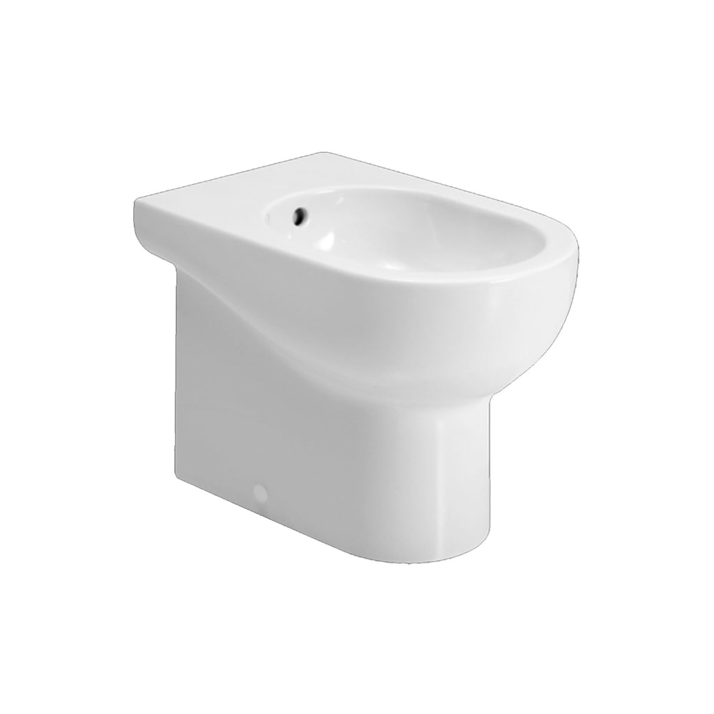 Bidet monoforo installazione filo parete 46x35 cm modello Nuvola Mini- Azzurra Ceramica