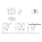 Lavabo sospeso 50x36