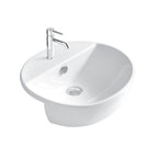 Lavabo Semincasso in ceramica 50x43 cm Galassia â€“ Bianco