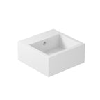 Lavabo 40x40 cm sospeso o da appoggio senza foro â€“ Bianco