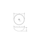 Lavandino da appoggio 'Sand Stone Basin' Ã˜ 42x14h cm by Cipi