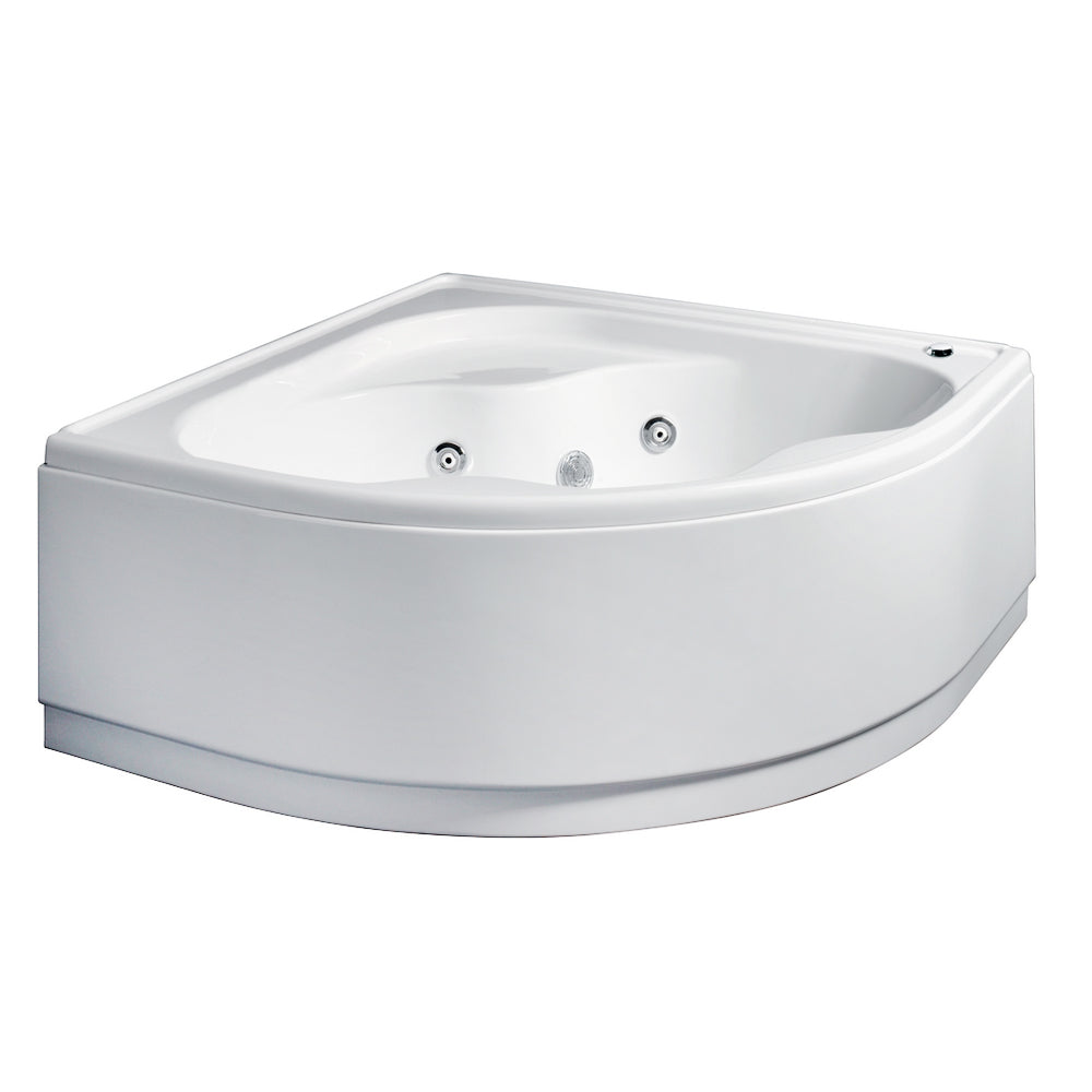 Vasca Bagno angolare modello Copale Idromassaggio in acrilico e Abs cm 140x140
