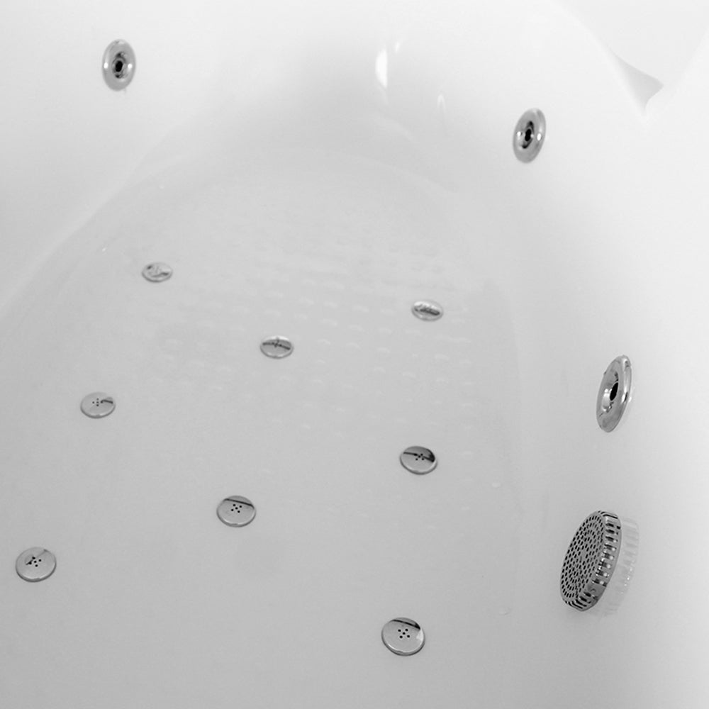 Vasca Idromassaggio asimmetrica Fatima con cromoterapia cm 160x90- Versione Sinistra