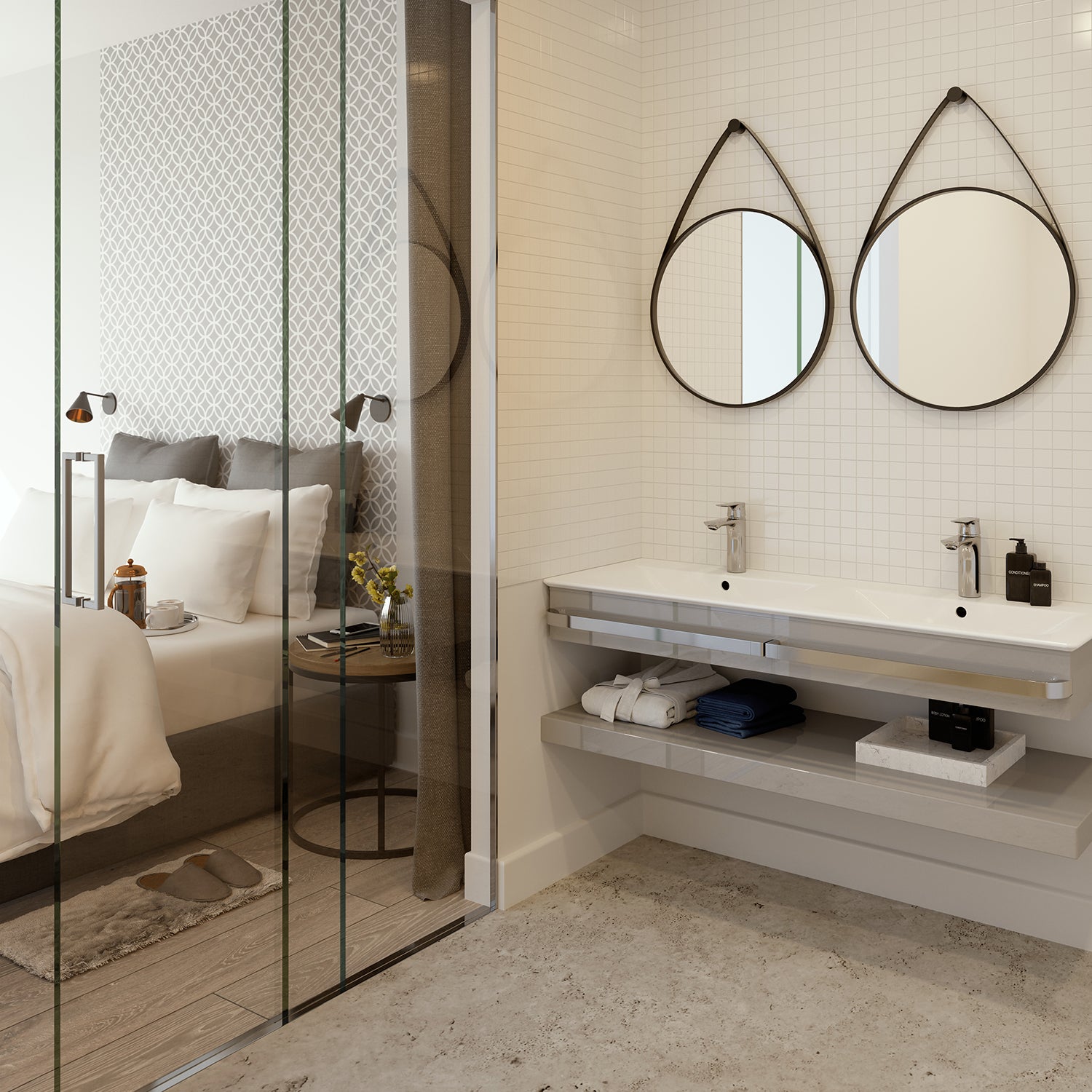 Lavabo sospeso da 124 cm con doppia vasca Ideal Standard Connect AIR