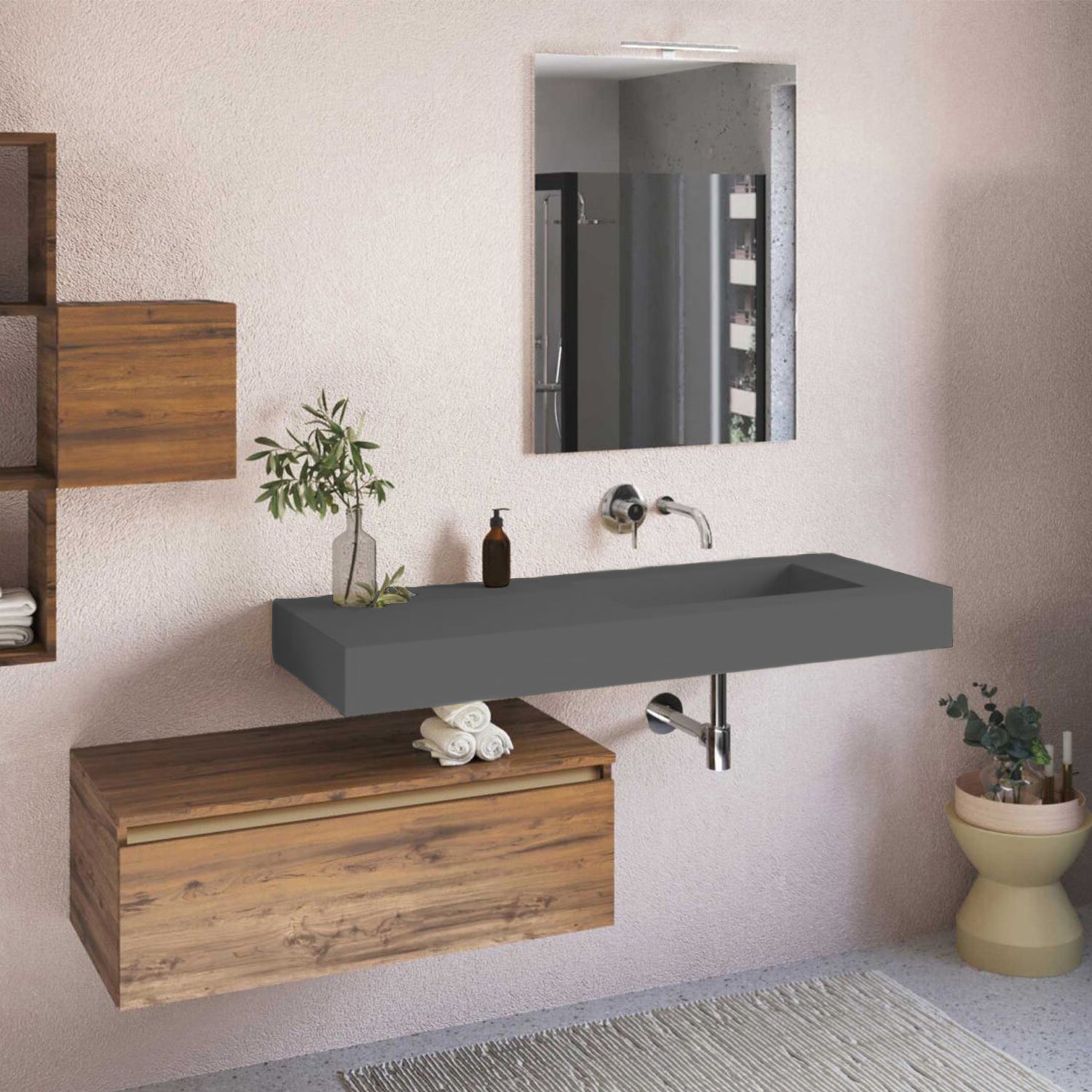 Lavabo a muro 120x51