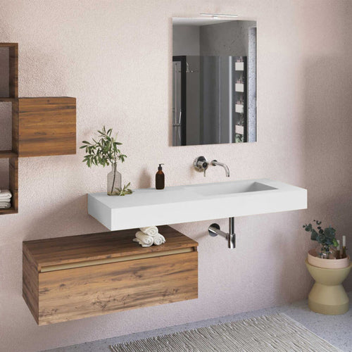 Lavabo a muro 140x51