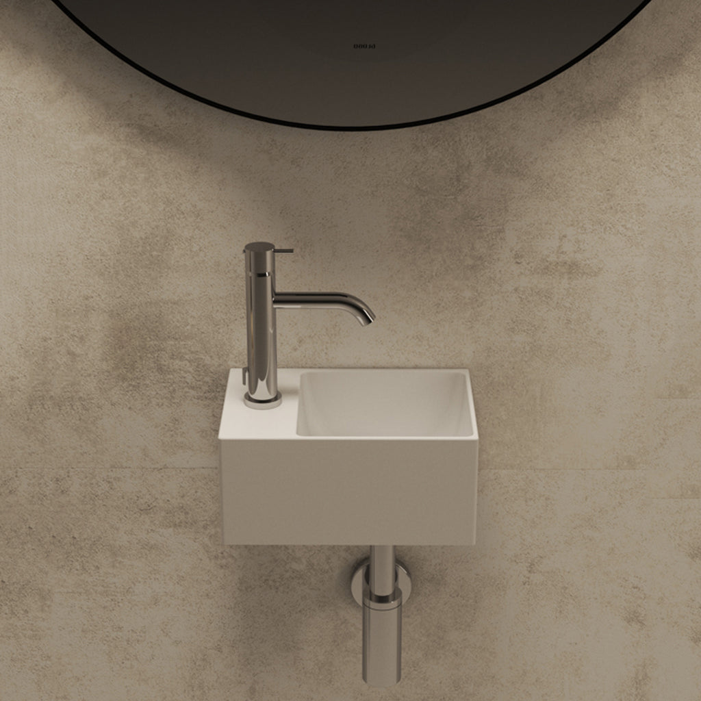 Lavabo Globo T-Edge 30x20x14H cm - Bianco lucido