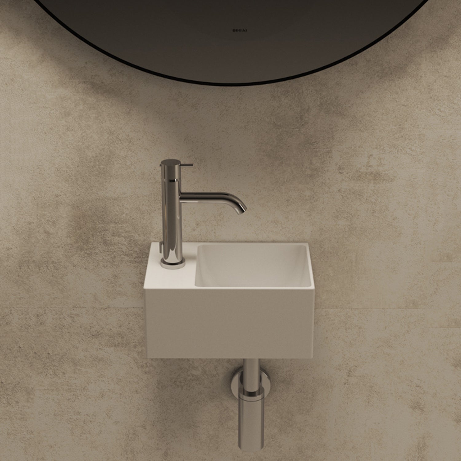 Lavabo Globo T-Edge 30x20x14H cm - Bianco lucido