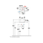 Lavabo Globo T-Edge 30x20x14H cm - Bianco lucido