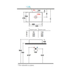 Raffinato lavabo da appoggio di Globo in ceramica bianca lucida. Modello T-EDGE 50x37 cm