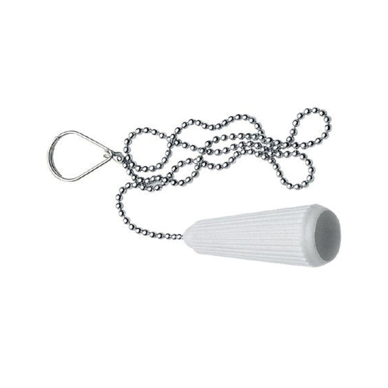 Catenella di scarico con maniglia in abs bianca