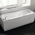 Vasca da bagno rettangolare idromassaggio modello Marea cm 160x70
