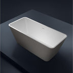 Vasca da bagno modello Viva 165x70cm in solid surface bianco opaco