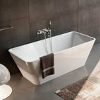 Vasca da bagno modello Viva 165x70cm in solid surface bianco opaco