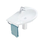 Portasciugamani in ottone cromato per Lavabo Globo Bowl Asimmetrico