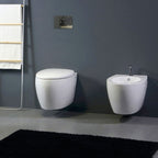 Sanitari sospesi design moderno vaso + bidet + sedile soft close Nemesi