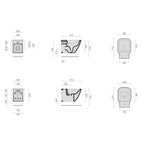 Sanitari senza brida sospesi Domus Falerii F50 Special Wc