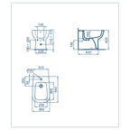 Sanitari filo muro con scarico traslato Ideal Standard Esedra Wc + bidet + sedile slim