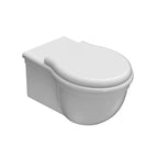 Vaso sospeso in ceramica con sedile in duroplast a chiusura soft close modello Paestum di Ceramica Globo cm 57x38