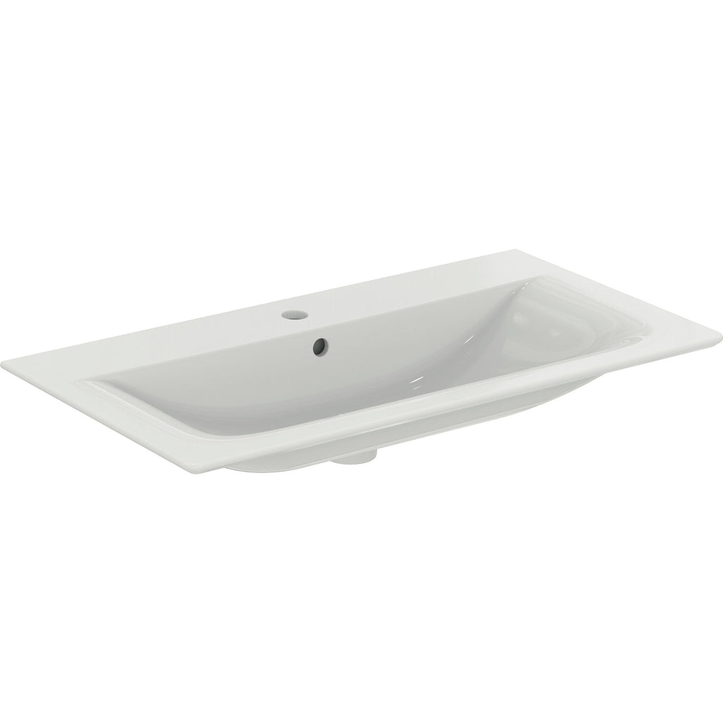 Lavabo top sospeso da 84 cm Ideal Standard Connect AIR bianco