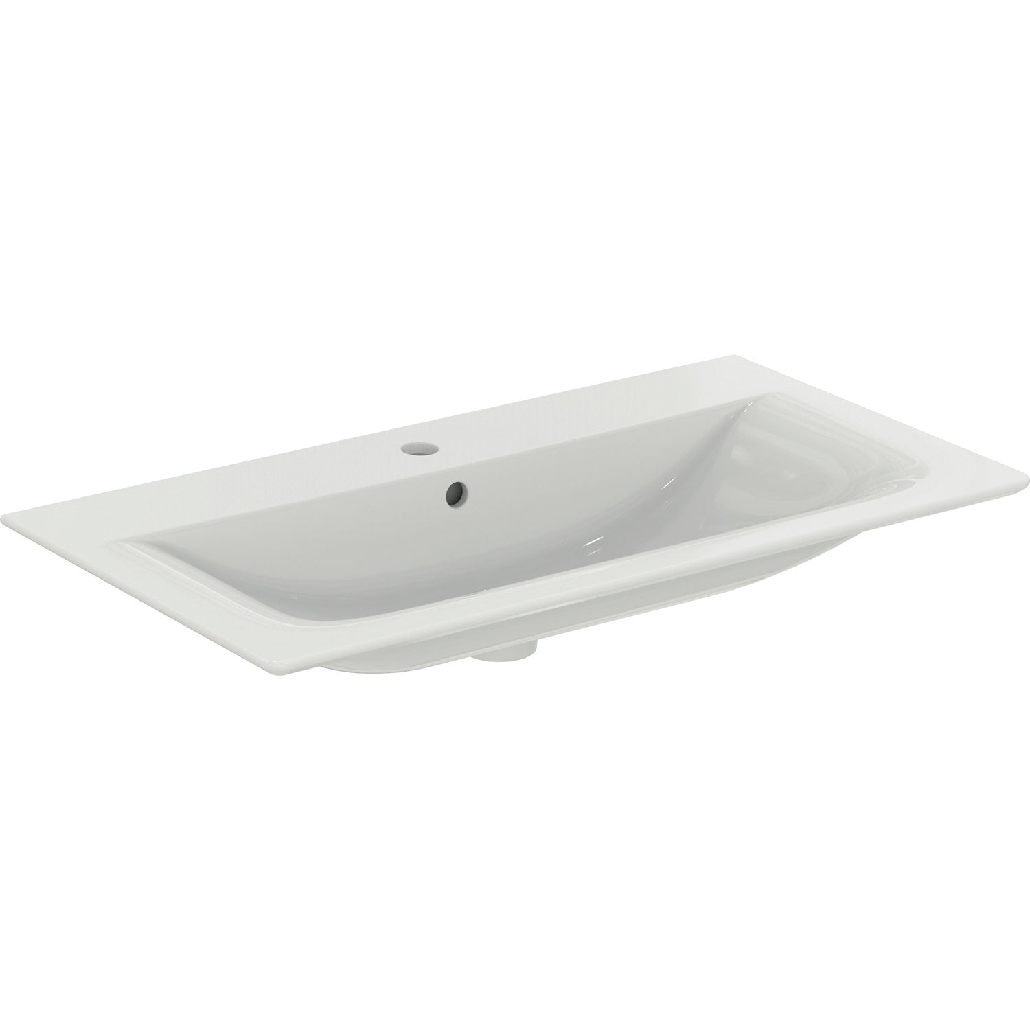 Lavabo top sospeso da 84 cm Ideal Standard Connect AIR bianco