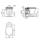 Vaso sospeso Ideal Standard Connect Air con sedile SoftClose